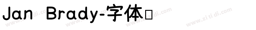 Jan Brady字体转换